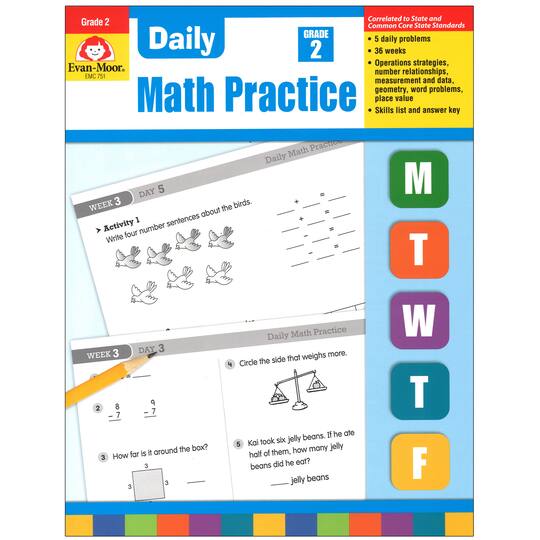 Evan Moor Daily Math Practice Grade 2 Michaels Evan moor daily math practice grade 2 michaels
